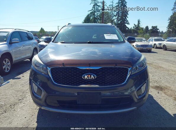 5XYPHDA11GG028397 2016 KIA SORENTO Gray Вид щитка приладів