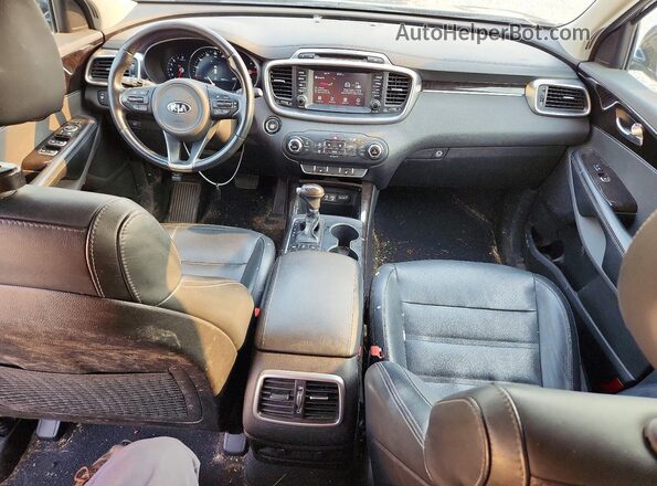 5XYPHDA11JG387580 2018 KIA SORENTO Blue Вид панелі приладів