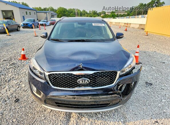5XYPHDA11JG387580 2018 KIA SORENTO Blue Вид спереду