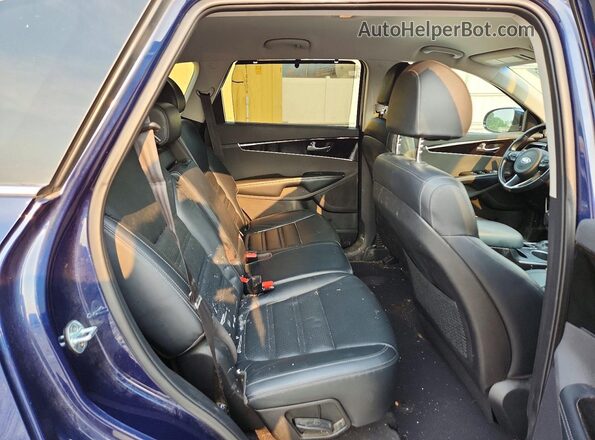 5XYPHDA11JG387580 2018 KIA SORENTO Blue Вид задньої частини салону