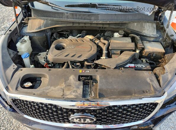5XYPHDA11JG387580 2018 KIA SORENTO Blue Вид підкапотного простору