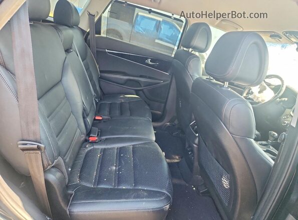 5XYPHDA13GG138609 2016 KIA SORENTO Black Widok tylnych siedzeń