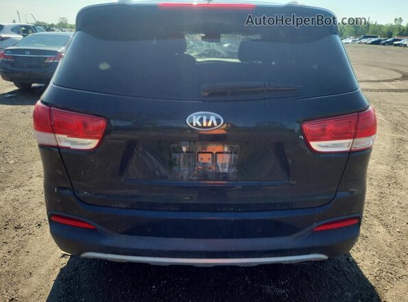 5XYPHDA13GG138609 2016 KIA SORENTO Black Widok z tyłu