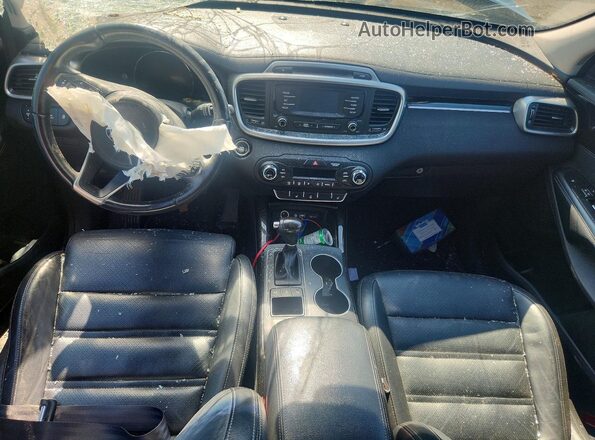5XYPHDA13GG138609 2016 KIA SORENTO Black Widok deski rozdzielczej