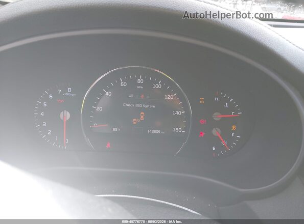 5XYPHDA16GG019033 2016 KIA SORENTO Black Widok tylnych siedzeń