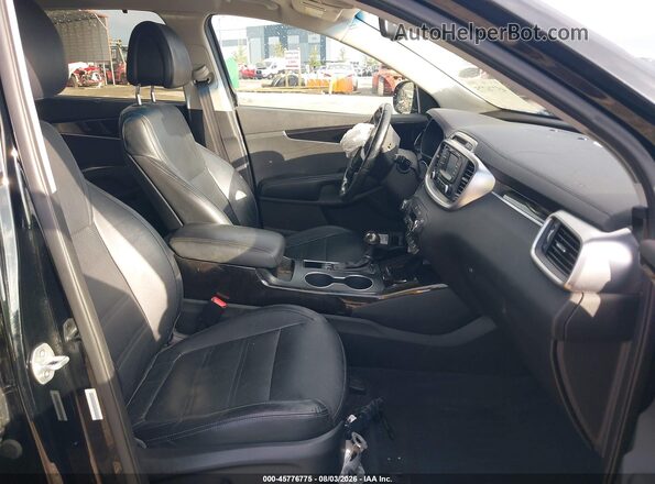 5XYPHDA16GG019033 2016 KIA SORENTO Black Widok wnętrza z przodu