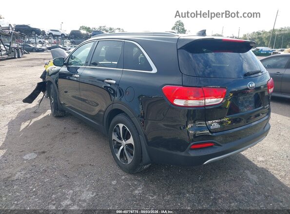 5XYPHDA16GG019033 2016 KIA SORENTO Black Tył lewy