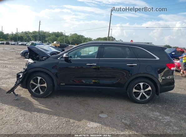 5XYPHDA16GG019033 2016 KIA SORENTO Black Widok wnętrza z tyłu