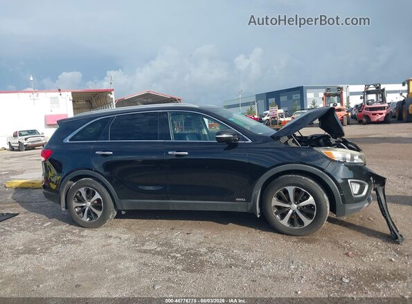 5XYPHDA16GG019033 2016 KIA SORENTO Black Widok zestawu wskaźników