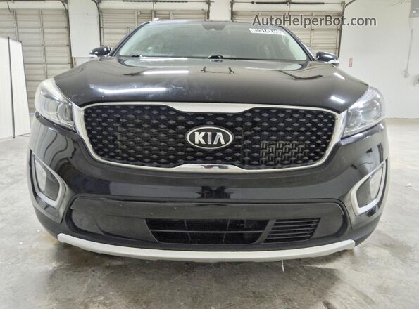 5XYPHDA16JG360245 2018 KIA SORENTO Black Front view