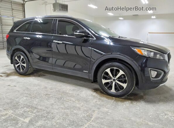 5XYPHDA16JG360245 2018 KIA SORENTO Black Front right