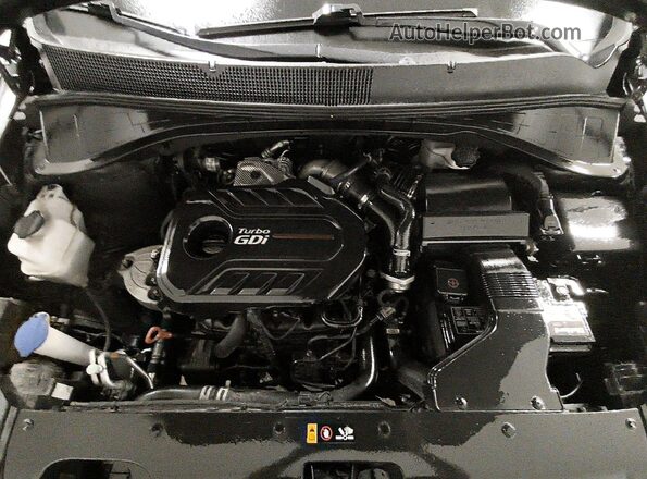 5XYPHDA16JG360245 2018 KIA SORENTO Black Engine compartment view