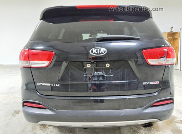 5XYPHDA16JG360245 2018 KIA SORENTO Black Rear view