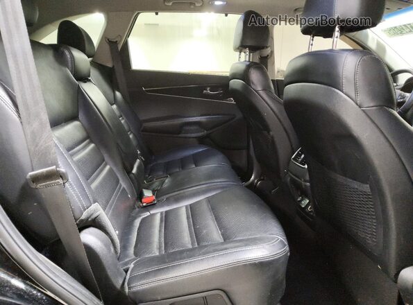 5XYPHDA16JG360245 2018 KIA SORENTO Black Rear interior view