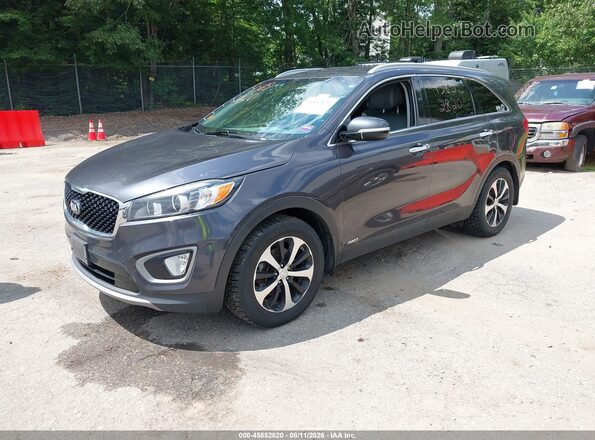 5XYPHDA17GG007019 2016 KIA SORENTO Gray Передня ліва чверть