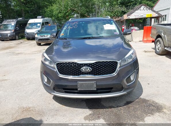 5XYPHDA17GG007019 2016 KIA SORENTO Gray Вид щитка приладів