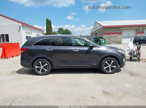 5XYPHDA17GG007019 2016 KIA SORENTO Gray Вид задньої частини салону