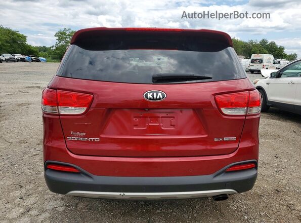 5XYPHDA17GG032065 2016 KIA SORENTO Красный Вид сзади