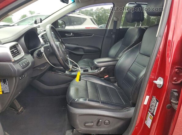5XYPHDA17GG032065 2016 KIA SORENTO Красный Вид салона спереди