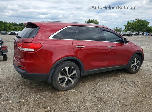 5XYPHDA17GG032065 2016 KIA SORENTO Красный Задняя правая четверть