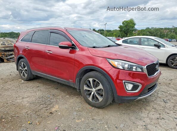 5XYPHDA17GG032065 2016 KIA SORENTO Красный Передняя правая четверть
