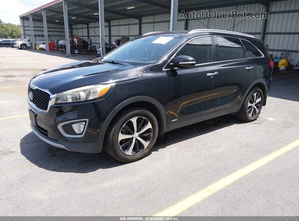 5XYPHDA19HG265902 2017 KIA SORENTO Black Przód lewy
