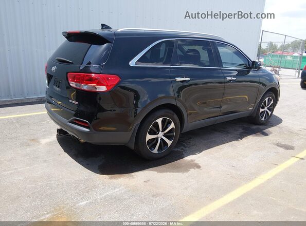 5XYPHDA19HG265902 2017 KIA SORENTO Black Tył prawy
