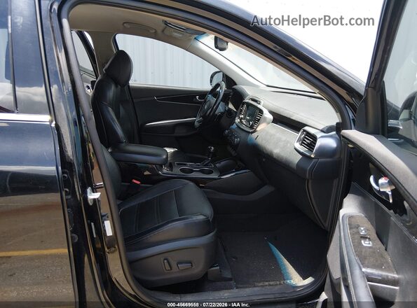 5XYPHDA19HG265902 2017 KIA SORENTO Black Widok wnętrza z przodu