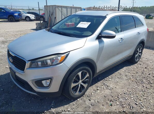 5XYPHDA1XGG011999 2016 KIA SORENTO Silver Առջևի ձախ երեք քառորդ տեսարան