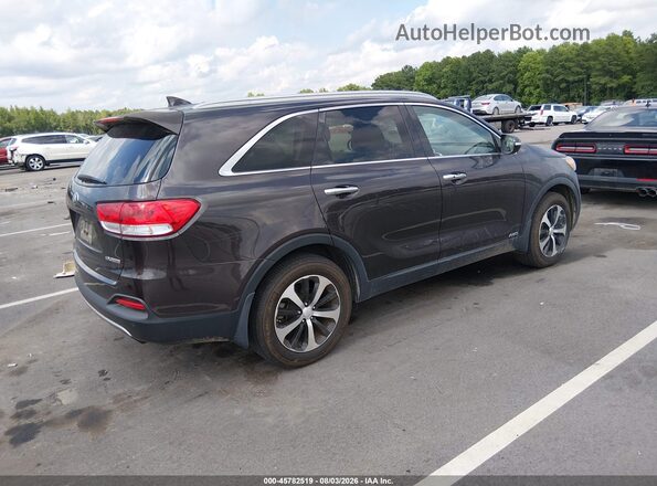 5XYPHDA1XGG018693 2016 KIA SORENTO Burgundy Tył prawy