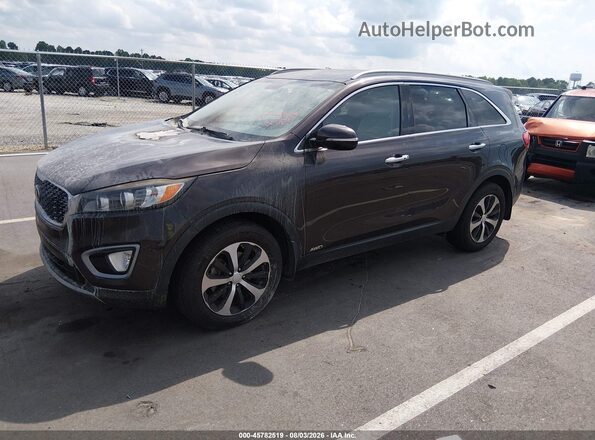 5XYPHDA1XGG018693 2016 KIA SORENTO Burgundy Przód lewy