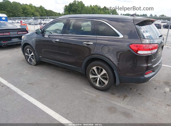 5XYPHDA1XGG018693 2016 KIA SORENTO Burgundy Tył lewy
