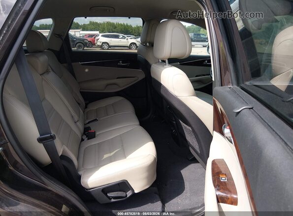 5XYPHDA1XGG018693 2016 KIA SORENTO Burgundy Widok naklejki z numerem VIN