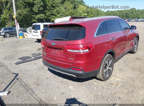 5XYPHDA1XGG029760 2016 KIA SORENTO Красный Задняя правая четверть