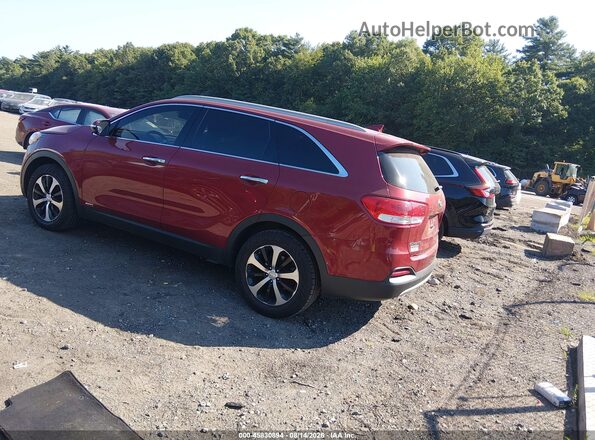 5XYPHDA1XGG029760 2016 KIA SORENTO Красный Задняя левая четверть