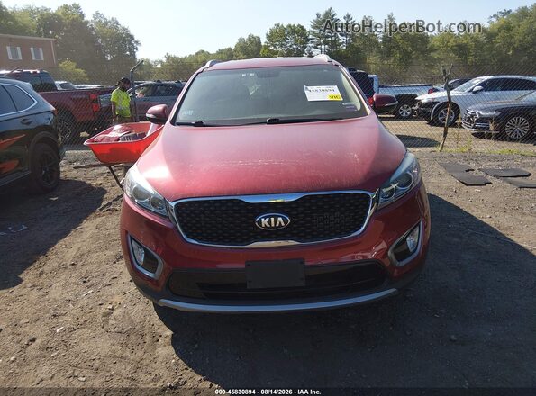 5XYPHDA1XGG029760 2016 KIA SORENTO Красный Вид щитка приборов