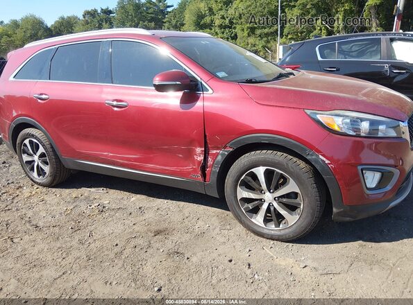 5XYPHDA1XGG029760 2016 KIA SORENTO Красный Вид спереди