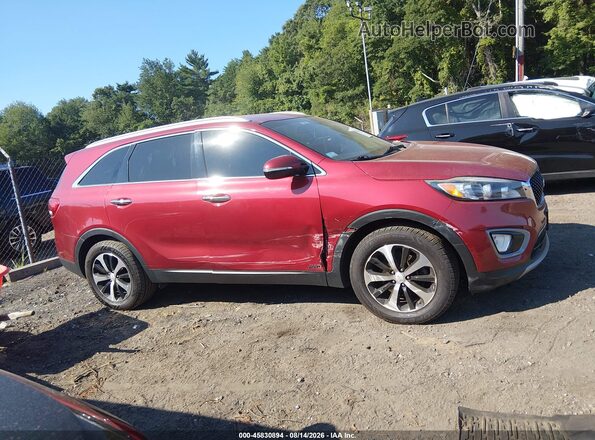 5XYPHDA1XGG029760 2016 KIA SORENTO Красный Вид задней части салона
