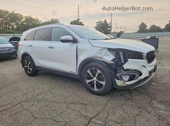 5XYPHDA50HG337394 2017 KIA SORENTO White Front right