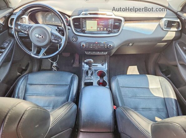 5XYPHDA51GG156433 2016 KIA SORENTO White Widok deski rozdzielczej