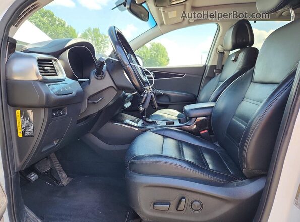 5XYPHDA51GG156433 2016 KIA SORENTO White Widok wnętrza z przodu