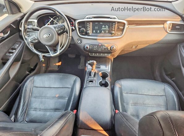 5XYPHDA51HG225512 2017 KIA SORENTO Brown Widok deski rozdzielczej