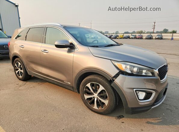 5XYPHDA51HG225512 2017 KIA SORENTO Brown Przód prawy