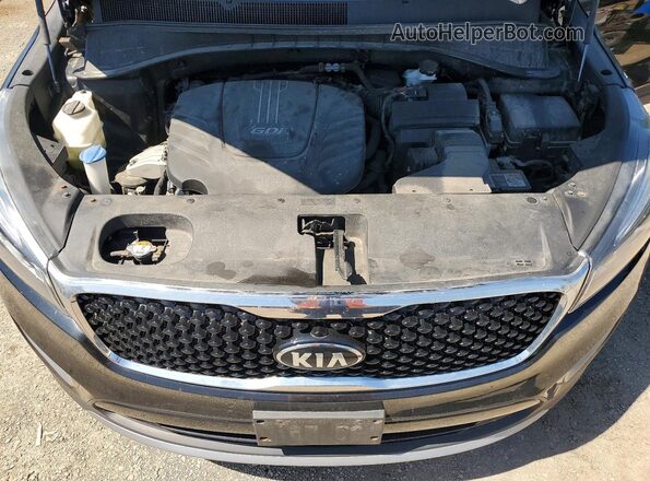 5XYPHDA51HG256212 2017 KIA SORENTO Black Вид підкапотного простору