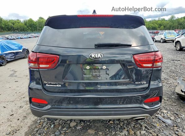 5XYPHDA51KG442789 2019 KIA SORENTO Black Вид ззаду
