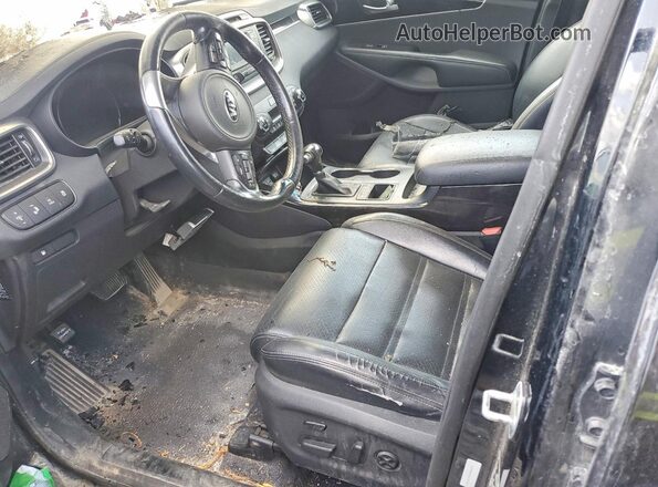 5XYPHDA52GG029500 2016 KIA SORENTO Black Vista interior delantera
