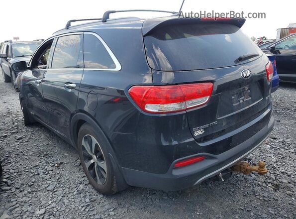 5XYPHDA52GG029500 2016 KIA SORENTO Black Trasero izquierdo