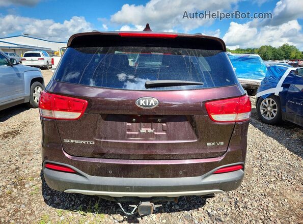 5XYPHDA52GG073724 2016 KIA SORENTO Burgundy 