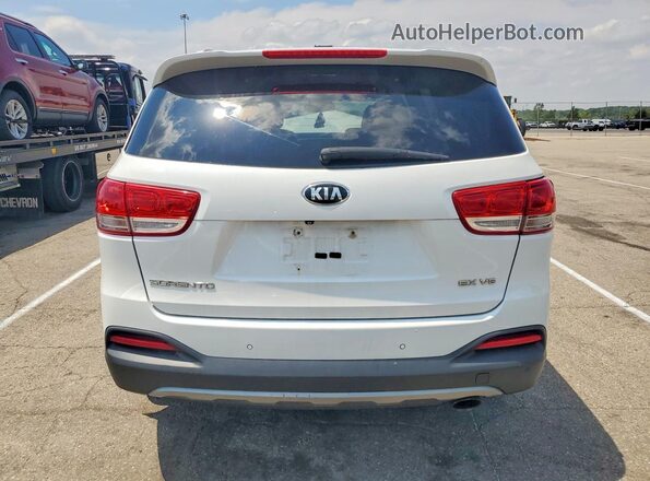 5XYPHDA52GG087865 2016 KIA SORENTO White Հետևի տեսք