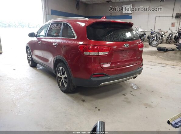 5XYPHDA52GG139706 2016 KIA SORENTO Red Հետևի ձախ